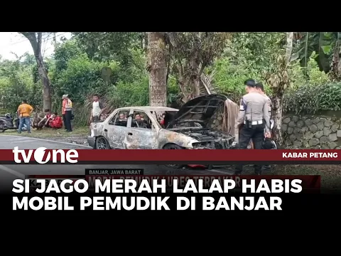 Mobil Pemudik Hangus Terbakar di Banjar, Sempat Terdengar Ledakan