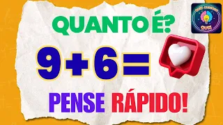 Só 1% ACERTA TODAS! O Desafio de Soma Que Vai Te Quebrar| Quiz Curioso