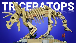 LEGO Triceratops fossil is shaky but otherwise brilliant