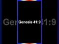 Genesis 41 Verse 9 #genesis #verse #bible #english #shorts
