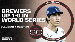 LATE GAME DRAMA 👀 Brewers take Game 1 of the World Series vs. the Rays | SportsCenter