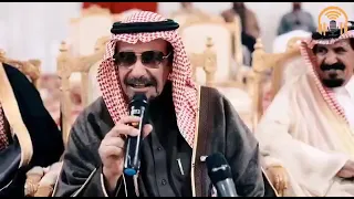 قصيدة عبدالله بن زويبن رحمه الله بصوت الشاعر عبدالله بن عون في حفل الشاعر ملفي المورقي 