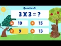 Multiplication Table Quiz Game Learn Play with the 3 Times Table