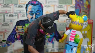 A day in the life of Alec Monopoly art studio