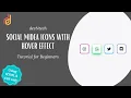 HTML CSS Tutorial Social Media Icons with Hover Effects
