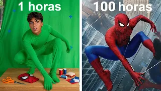 RECRIEI O FILME DO HOMEM ARANHA EM CASA!