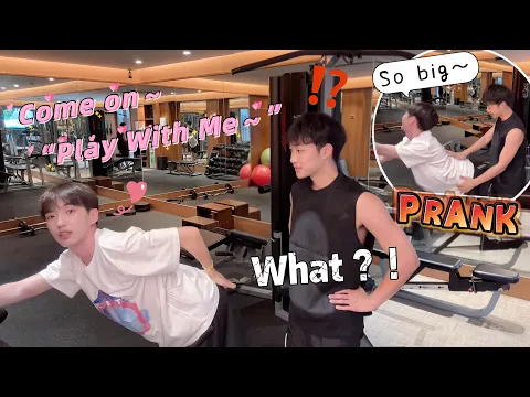 Download MP3 Tell Boyfriend：“Let's Do Something You Like…😳”  Lovely Couple In Gym🥰  Cute Gay Couple Prank