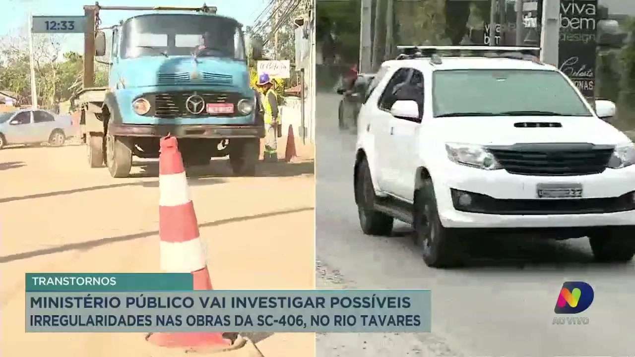 MP vai investigar possíveis irregularidades nas obras da SC-406, no Rio Tavares
