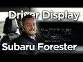 How to Setup 2024 Subaru Forester Driver Display