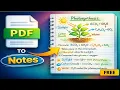 PDF to Handwritten Notes Free AI Tool for Generating Handwritten Notes