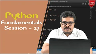 Python Tutorial Python Fundamentals Session 27