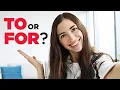 Lagu TO vs. FOR | How to use these English prepositions