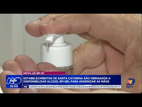 Álcool em gel agora é obrigatório em estabelecimentos de Santa Catarina