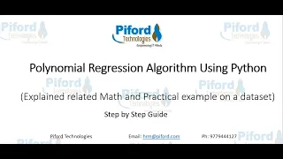 Polynomial Regression Algorithm Polynomial Regression Using Python