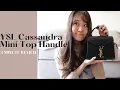 QUICK REVIEW YSL Cassandra Mini Top Handle Bag Try on Is it worth it