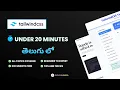 Tailwind CSS in 20 Minutes Complete Guide in Telugu TechZoom Media TZM