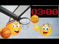 3 Minute Basketball Countdown Timer - Buzzer Beater Sound and Crowd Cheers