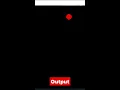 A python code to create ball bouncing effect