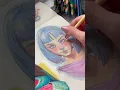 Download Lagu Quick Portrait Drawing Process – Colored Pencils and Markers