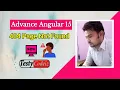 Advance Angular 15 tutorial Custom 404 page not found in Angular Angular tutorial with Testycodeiz
