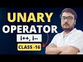 Unary Operators in C Language Increment Decrement Operators C Programming Tutorial in Hindi 016