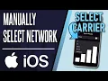 How to Manually Select Mobile or Cellular on iPhone iOS