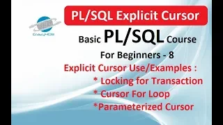 Cursor For Loop in - Explicit Cursor