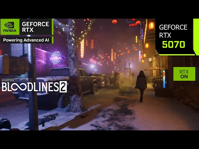 Vampire The Masquerade: Bloodlines 2 | RTX 5070 4K, 1440p, 1080p DLSS 4 FG | PC Performance