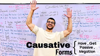 شرح السببية مع د عمر شرح قاعدة السببية Have Get شرح Causative Forms 