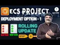Day 358 ECS Project Step 8 AWS ECS Rolling Update ECS Service Deployment Options Tutorial