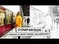 Image Comparison Slider using Html CSS Javascript