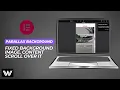 Parallax Fixed Background in Elementor Works on Mobile Desktop