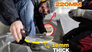 ⛵️ Cutting two massive holes under the waterline of our boat!! Ep.374
