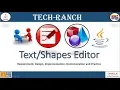 Live Demonstration of Text Shapes Editor in Java Swing GUI API Practice Project TechRanch