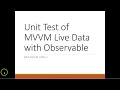 Create ViewModel with LiveData to make TDD Unit Test Pass