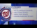 Washington Nationals opening day DC road closures