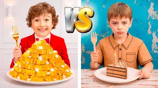 Rich vs Poor Kindergarten Challenge for Kids