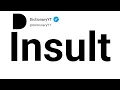 Insult Synonyms Thesaurus Similar Words