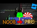 NOOB learns how to CODE in ROBLOX Noob to PRO LIVE Part 3