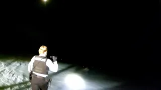 Bodycam shows Wisconsin deputy fall through ice rescuing snowmobiler