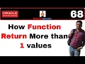Apps Technical 68 How Function Return More than 1 values in PLSQL