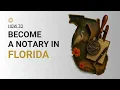 How To Become A Notary In Florida