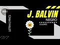 J. Balvin - NEGRO (Letra/Lyrics)