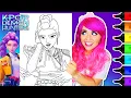 Coloring Rumi from K-Pop Demon Hunters Ohuhu Art Markers