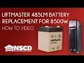 How to Install or Replace the 485LM Liftmaster 8500w Operator Battery