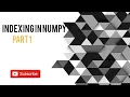 Indexing in NumPy Python Code Initiatives