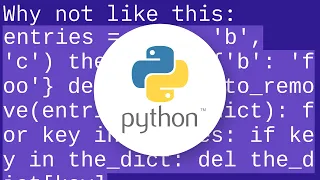 Removing multiple keys from a dictionary safely