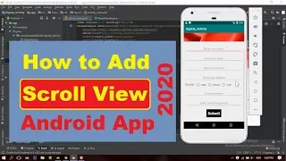 How To Add Scroll View in Android project App in 2020