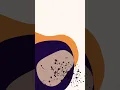 Boho Blob Minimalist Abstract Canvas Print Art