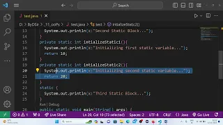 - Static Control Flow Static Blocks Static Members OOPs Concepts Learn Complete